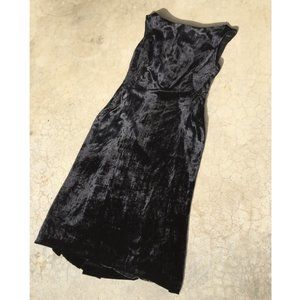 Zara black velvet dress.